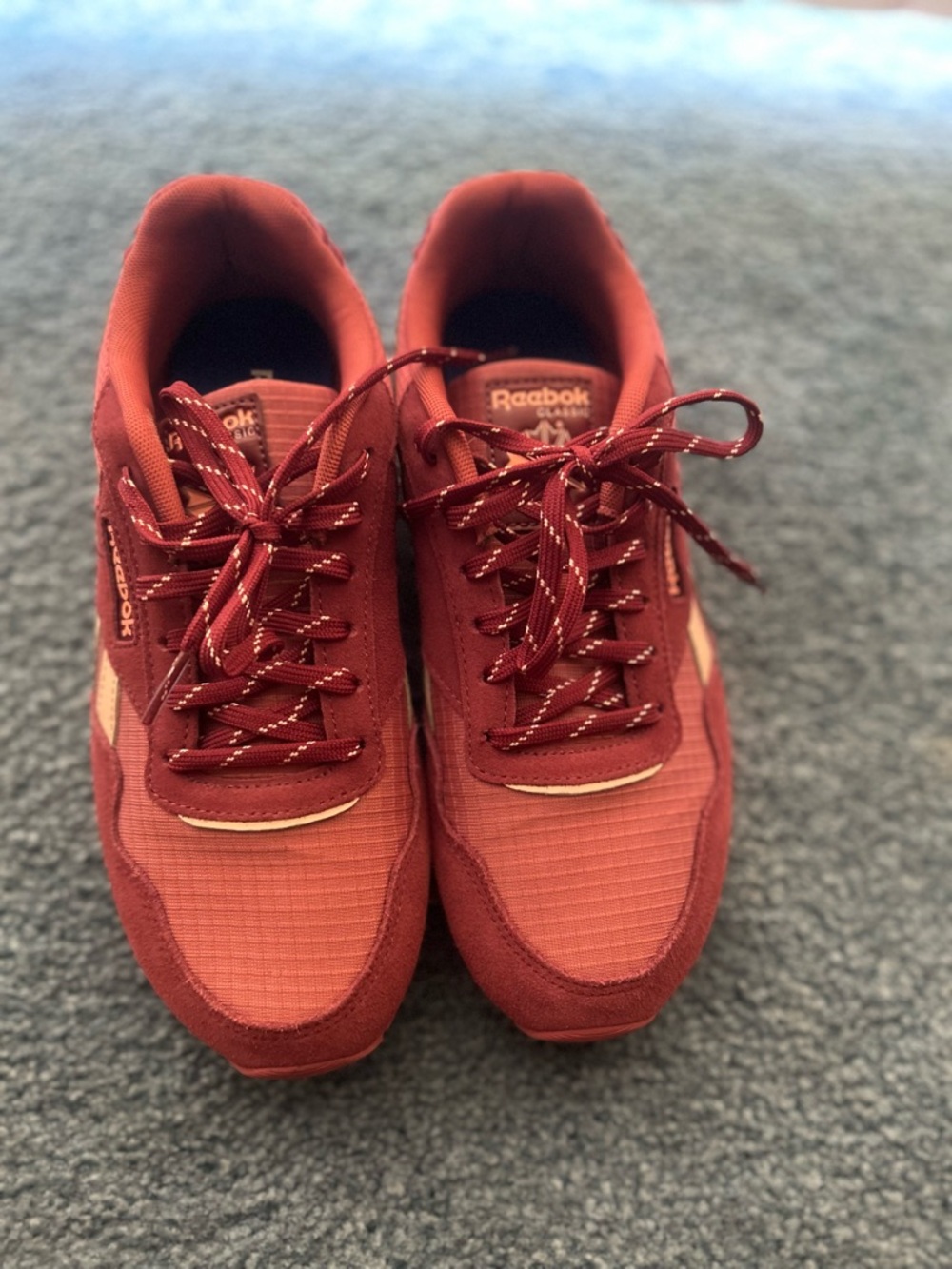 Reebok Maroon Low-Top Sneakers